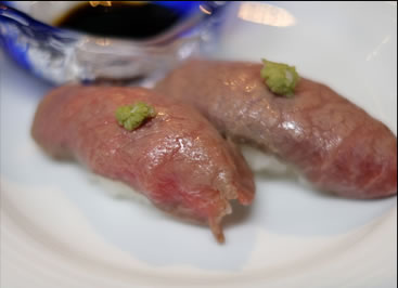 京都姫牛炙り寿司